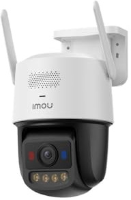 Imou Titan Pro 6MP Telecamera di sorveglianza Wi-Fi/PoE, 360° PTZ, rilevamento intelligenza artificiale, visione notturna, 30 m, sirena e luce, audio a 2 vie, telecamera per esterni