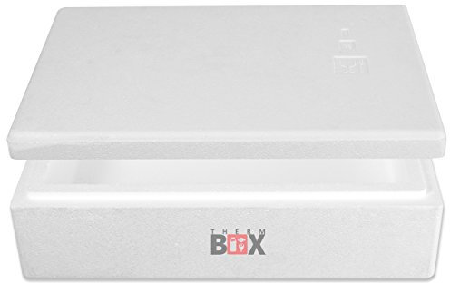 THERM-BOX Modularbox 14M Innen: 50x30x9cm Wand 4cm Volumen 14L Styroporbox Isolierbox Kühlbox Warmhaltebox Wiederverwendbar