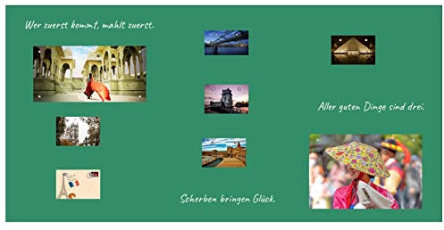 Magnet- Tafelfolie Farbe: Grün | Preis-Leistung Top - 15 Größen | beschreibbar, abwischbar, magnetisch | Wandtafelfolie Magnettafel Klebefolie - für Hoch- und Querformat (150x60cm)