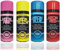 HitlineUK Neon Spray Paint 4 CANS OF FLUORESCENT NEON SPRAY CAN PAINT 200ML GRAFFITI EXTRA BRIGHT Yellow Pink Blue Red