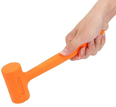 Práctico mazo de PVC, martillo de goma de cara blanda, herramienta de instalación, apto para petroquímicos, minas de carbón(0.5LB)