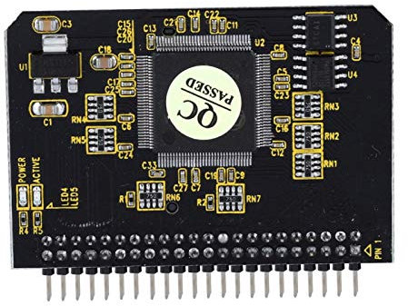 Niiyen Adaptateur SD vers IDE, Carte mémoire SD vers IDE SD/SDHC/SDXC/MMC vers Adaptateur mâle IDE 44 Broches adapté au système DOS/NT4/WINDOWS98SE/ME/2000/XP/VISTA/MAC