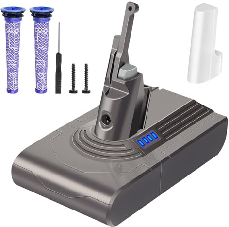 Waitley 6000mAh Batería para Dyson V8 SV10,Compatible con Dyson V8 Series V8 Absolute V8 Animal V8 Fluffy V8 Motorhead SV10 Aspirador de Mano