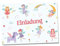 Partycards Einladungskarten Kindergeburtstag Mädchen und Junge, 12 Stück, Postkartenformat A6, Kinder Einladungskarten Geburtstag, Einladungskarten Kindergeburtstag Junge