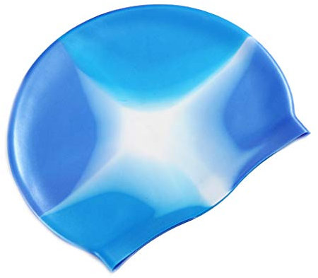 Yooghuge Adult Swimming for Head Cap Colorful Waterproof Protect Ears Cover Soft Silicone Cap Goggles Swimming Goggles for KidsChildren Swimming Cap
