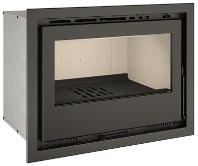 TJ - Chimenea Insertable de Leña con Turbinas Modelo FLAMA 49 de 6,4 kW