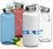 Trinkflasche 1 L 'Pure' - BPA-freie Wasserflasche aus Tritan mit auslaufsicherem Edelstahl Deckel - Flasche für Kinder & Erwachsene - ideal für Schule, Sport & Arbeit, Farbe:Weiß