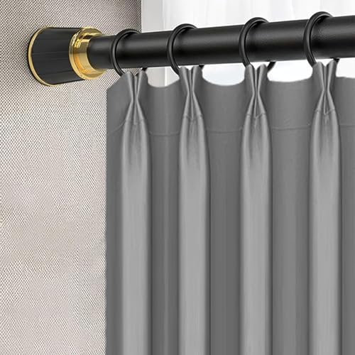 Barra de cortina de tensión ajustable para ventanas, armarios, bañeras, sin necesidad de taladrar, barra divisora extensible amarilla, 210300 cm.