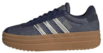 adidas Women's VL Court Bold Shoes, Dark Blue/Cyber Metallic/Aurora Ink, 4 UK