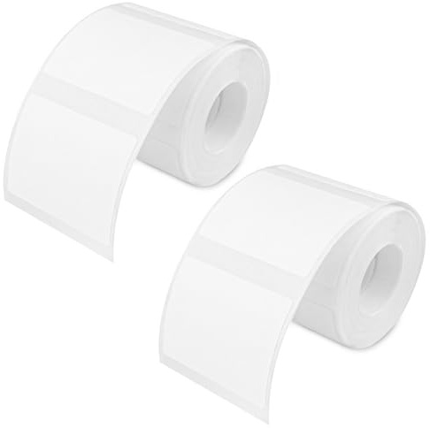 Lixiluxia 2 Rollo Pegatinas Térmicas, Etiquetas Adhesivas Térmica Compatible Con NIIMBOT B11, B21(Versión antigua), B3S, Etiqueta Autoadhesiva Compatible Con YCN M110, M108, M220