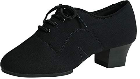 Ballet Pumps Size 6 Latin Dance Shoes Women Ballroom Tango Heeled Dancing Shoes Pole Dancing Shoes Size 6 (Black, 5)