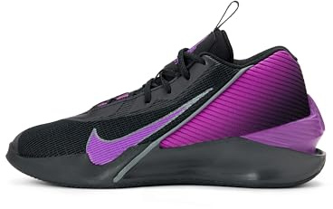 Nike Men's G.T. Jump Academy Basketball Shoes, Black/Vivid Purple-Dark Smoke Grey, 12