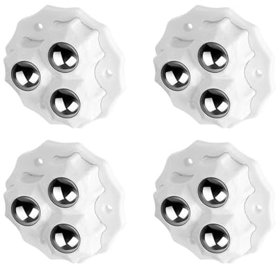 PENCHEAK 4 ruedas adhesivas para aparatos de rotación de 360 grados, polea adhesiva, deslizadores para electrodomésticos
