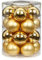 MAGIC Weihnachtskugeln Glas 6cm 20 STK. Christbaumkugeln Farbe: Inkagold Glanz/matt