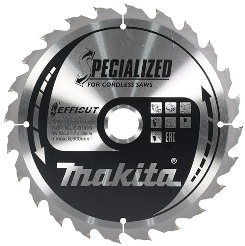 Makita E-01915 Lame scie circulaire Efficut TCT 235x30 mm 24 dents 2,2 mm Bois
