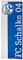 FC Schalke 04 Hissfahne, Fahne blau weiß 150x400 cm, 10430