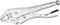 INGCO Curved Jaw Locking Plier, 10Inch/250mm Curved Jaw with Wire Cutter Vice Grips Pliers HCJLW0110