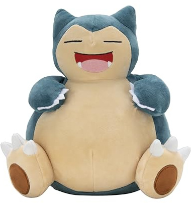 Pokémon Snorlax Plüschtier, 30,5 cm, offizielles Lizenzprodukt