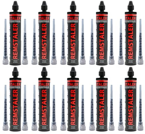 10x Remstaler VERBUNDMÖRTEL 300ml | -HÖCHSTE QUALITÄT- made in GERMANY | Injektionsmörtel | Montagemörtel | STYROLFREI