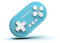 ShanWan Bluetooth-Gamepad, Mini-Wireless-Controller für Switch, Windows, Android, iOS und PS 4 (Blau)