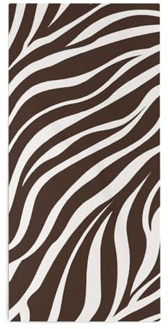 MNKTC Handtücher, Zebramuster, bedruckte Handtücher, Gesichtstücher, Premium-Handtücher, ultraweich und sehr saugfähig, Handtücher für Badezimmer, Fitnessstudio, Dusche, Hotel und Spa, 72 x 34 cm