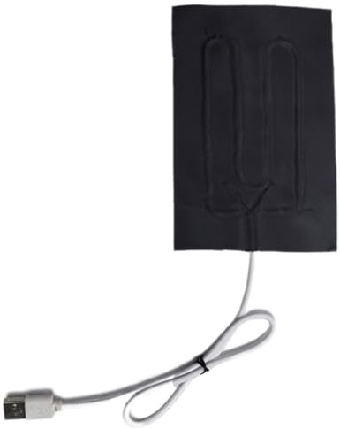 Almohadilla térmica de viaje – Almohadilla térmica USB para viajes | USB eléctrico 5 V 1 A – Cojín térmico suave portátil para lumbar, columna vertebral, abdomen, cuello, espalda, calentador