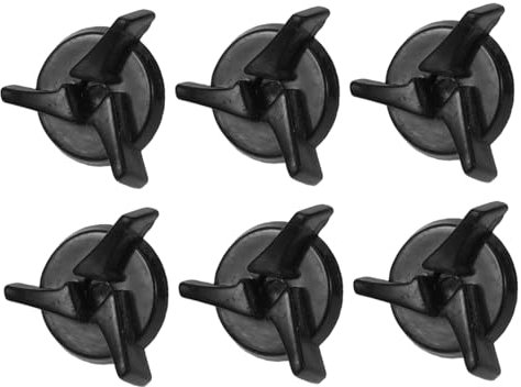 Zerodeko 6 Pièces vis de Casque de Accessoires Casque vis de visière de Casque Bell Outils de réparation de Casque Vis de visière de Casque de vélo Tout- Plastique Noir