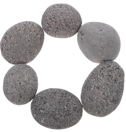 Homoyoyo Piedras Volcánicas Naturales para y Barbacoa Piedras Reutilizables para Fogón Exterior Retienen Calor y Decoran Patios y Estufas