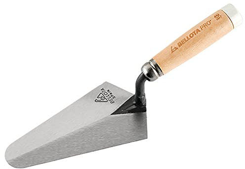 Bellota TRF42HPB - Paleta Pro madrileña con mango de madera de haya PEFC con taco para albañilería y alicatado 190 mm