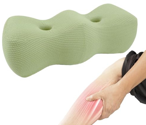 Cuscino sotto il ginocchio, Cuscini per le gambe per dormire, Supporto per gambe e ginocchia, Sollievo lenitivo per schiena, ginocchia, Cuscini a cuneo in foam per l'elevazione del piede gamba