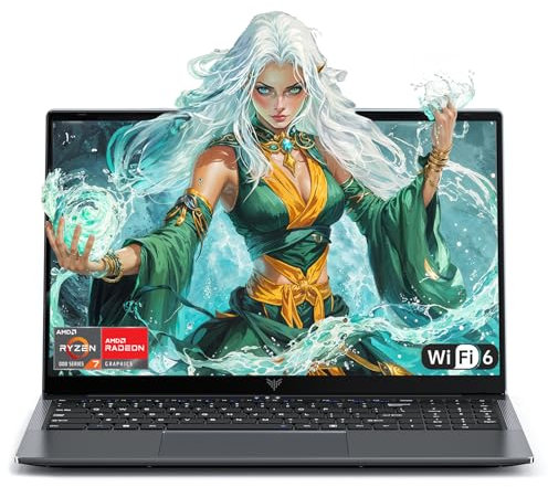 ACEMAGIC 2025 Recient Ordenador Portátil con AMD Ryzen™ 7 5700U, 16 GB RAM DDR4 512 GB NVME PCIE3.0 Portatil 15,6 Notebook FHD AMD Radeon RX Vega 8 Graphics,USB3.2,WiFi 6,BT5.2,HDMI,Material Ligero