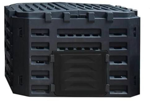 Grande bidone per compost da esterno 180L/340L/500L in polipropilene leggero compostaggio veloce ecologico riciclatore per rifiuti da giardino crea terreno fertile ricco di nutrienti