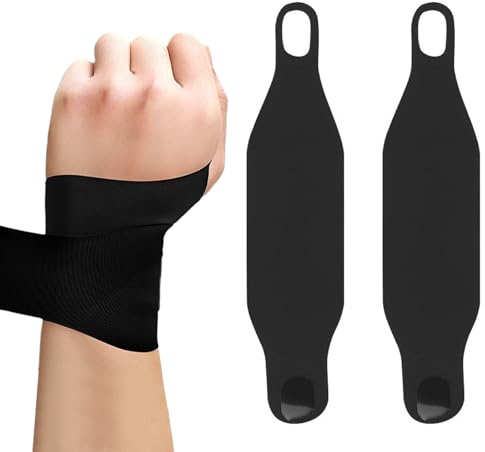Dreamil 2 vendajes de muñeca de color negro, ajustable, para túnel carpiano, artritis, fitness y vida cotidiana, transpirable y alivia el dolor