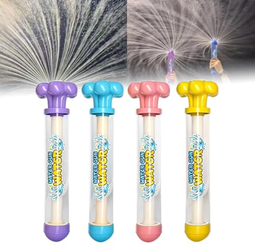 4 Pack Firework Water Gun Kids - Pull Spray Water Toy for Kids & Adults