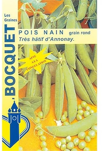 Sachet de graines de Pois d'Annonay - 200g - 200 g - Pois à grains ronds - LES GRAINES BOCQUET