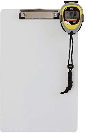 Visiodirect Planchette de chronométrage, avec Une Clip pour Bloc-Note.