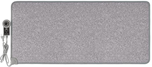 Mi-Heat Carbon Feet 55x110cm Infrarot Fussheizmatte mit Controller stufenlos regelbar bis ca. 55°C und 8 Stunden Timer - Fussmatte mit integrierter Heizung