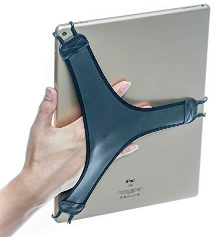 WANPOOL Handschlaufe, Fingergriff für große Tablets – iPad Pro 12,9 Zoll und mehr (schwarz)
