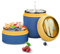 Lunchpot Müslibecher to go – 710ml Praktischer Müslibecher, Joghurtbecher to go Becher Mit Löffel, Müsli to go Becher, Auslaufsichere Joghurtbecher (Blau)