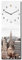 daazoo Wanduhr New York Skyline 20 x 60 cm (OHNE TICKGERÄUSCHE) – Glasuhr inklusive Wandaufhängung – Lautlose Uhr Made in EU für Wohnzimmer, Esszimmer, Flur oder Schlafzimmer – einfache Montage