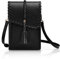 Vulkitty Small Crossbody Bags for Women, Mobile Phone Bags for Women Crossbody, Tassel Designer leather Cell Phone Small Handbag Passport Shoulder Cross Body Bag, Phone Purses with Adjustable Strap
