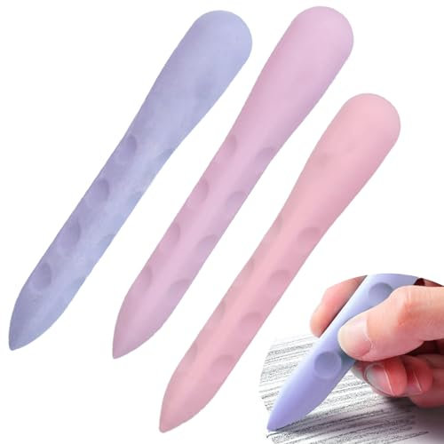 3 Stück Dreieckradierer Grip,Weicher 2B-Radierer,Radierer Radiergummi Set,Weicher Radierer, Aesthetic Radiergummis, Dreieck Radiergummi für Schule, Skizzen, Gemälden, Künsten 10 × 1.5cm-Stil 2