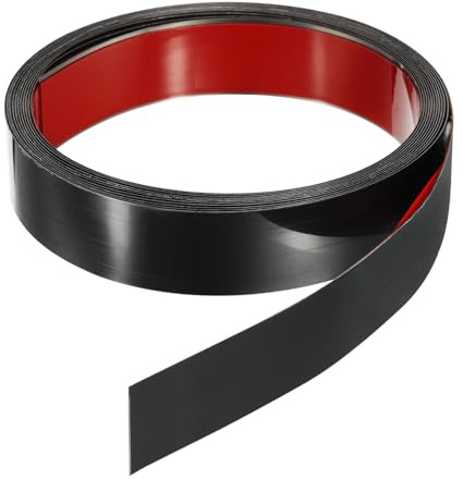 QUARKZMAN 5m x 30mm Modanatura Autoadesiva, Modanatura Adesiva in Acciaio Inox Profilato Finitura a Specchio Modanature per Pareti Soffitti Pavimenti Mobili Piastrelle Bordo, Nero