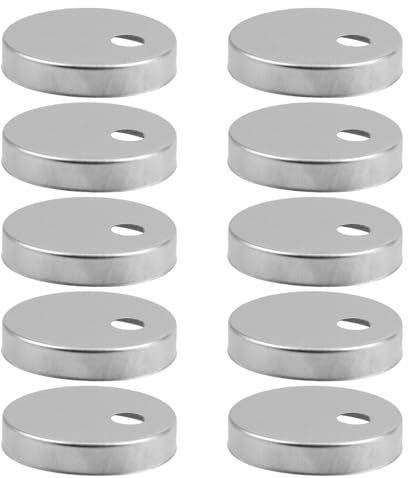Holibanna Copriviti per Bulloni Wc in Acciaio Inox 45 MM Tappi Decorativi per Sedile Water Set da 10 Pezzi Protezione Antiruggine per Bagno e Sanitari Facile Installazione e Fissaggio