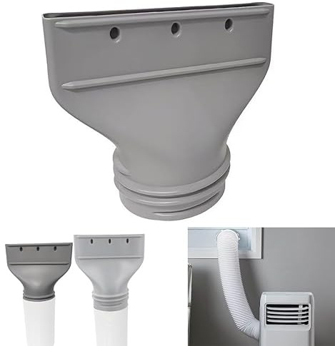 Adaptador de Manguera de Aire Acondicionado Plano, 130/150 mm para Ventana y Aire Portátil,Compatible Accesorios para Aire Acondicionado Móvil, Extractor, Secadora, Coche