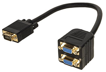 Link LKADAT06 Adattatore Splitter VGA Maschio - 2 Porte VGA Femmina