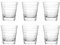Leonardo Vario Struttura 019449 Lot de 6 verres à eau lavables au lave-vaisselle Motif rayures 250 ml