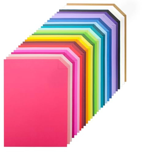 Smooth A4 250gsm Pack of 60 - Mixed Colour Pack,28 Colors