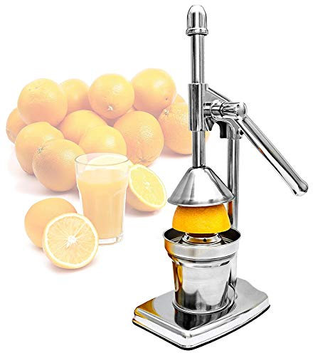MHGLOVES Profi Hand Saftpresse, Edelstahl Hebel Zitruspresse Entsafter Juicer Machine,Hebelpresse Orangenpresse, Saftpresse Manuell, Professionelle Fruchtpresse Für Z.B Orangen Und Granatapfelsaft