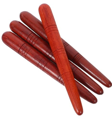 MILISTEN 4 Pièces Thai Massage Bâton En Bois Réflexologie Bâton En Bois Main Tête Visage Corps Traditionnel Outil Détente Voyage À Domicile Masseur Outils